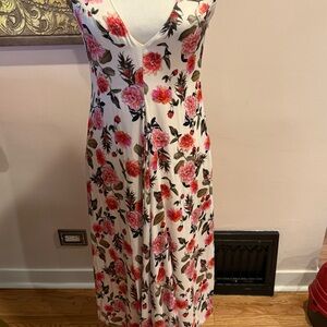 Patricia Padron Floral V-Neck Maxi Dress w pockets